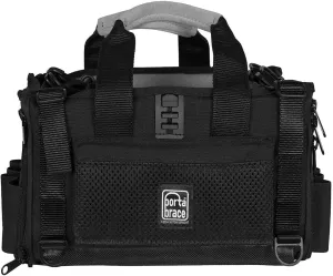 ポータブレイス Porta Brace Silent Audio Organizer Bag for Sound Devices MixPre-6 Portable Recorder, Black/Platinum