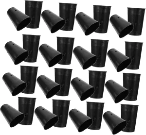 100 Pcs Seedling Bag Plants Planting Nursery Bags Garden Planting Satchels Horticultural Growth Pouches Plant Growing Bag Gardening Plant Nursery Bags Cultivation Plastic Black