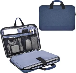 11.6 12.9 Inch Laptop Bag, Men Women Travel Briefcase with Organizer, Waterproof Laptop Sleeve for Lenovo Chromebook 11.6, Surface Pro 7/6/5/4, Macbook Air 13 A2337 A2179, Dell HP ASUS Carry Case,Blue
