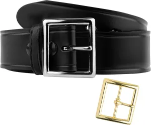 1.75in Garrison Leather Belt US Made, Black