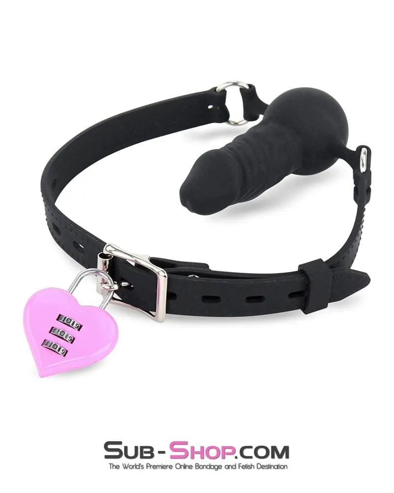 3307M      Pink Heart Combination Bondage Gear Lock