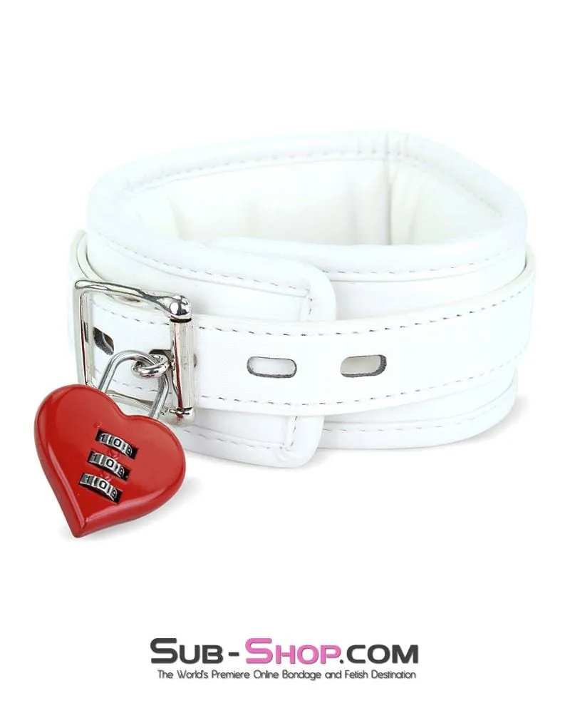 3427M      Red Heart Combination Bondage Gear Lock