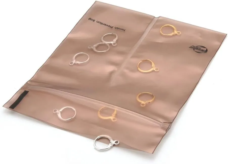 Adabele Anti Tarnish Tab Strip Bag Pouch for Jewelry Storage Care Protect Metal Gold Silver Brass Copper Steel Tin Bronze Ion More