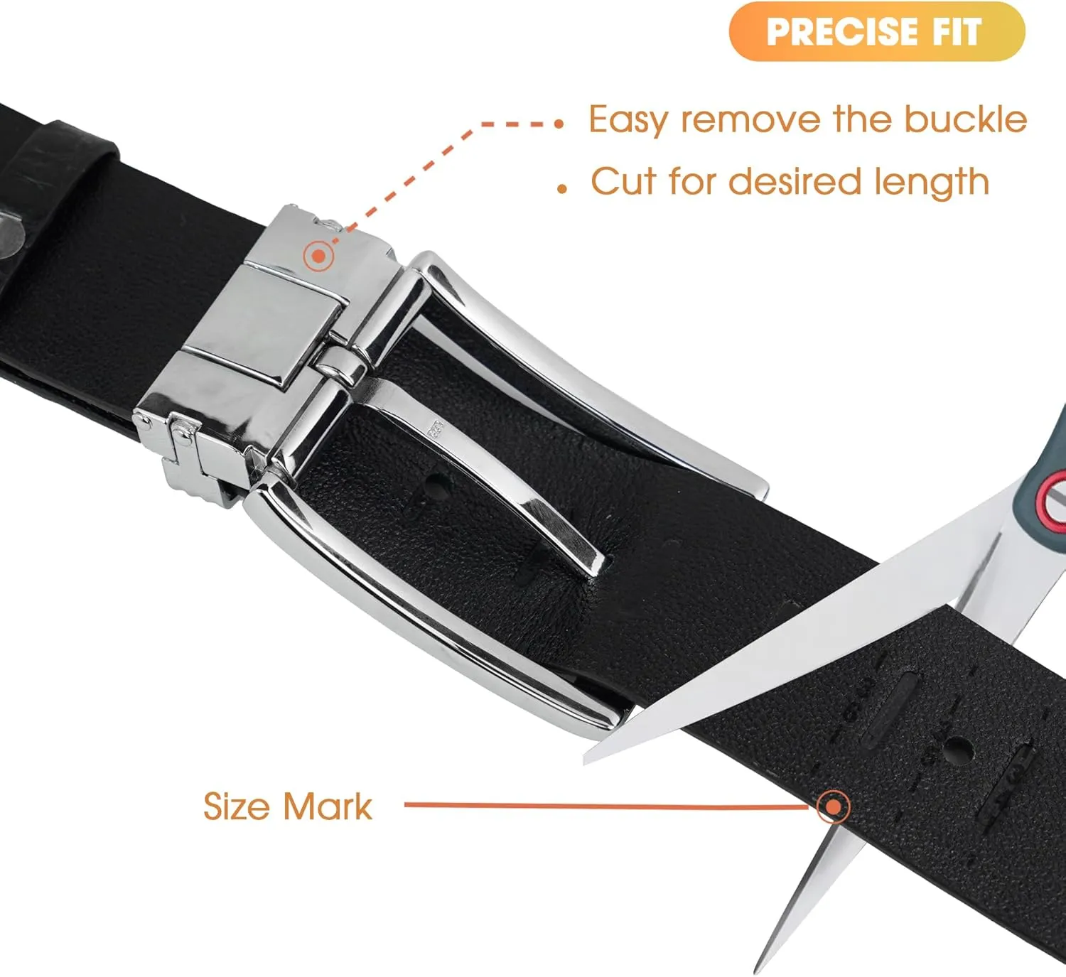 AIIigator Belt Men Leather Straight Belts Handmade Buckle Durable Dress Belt Classic Fashion Gift For Dad Boss Teacher