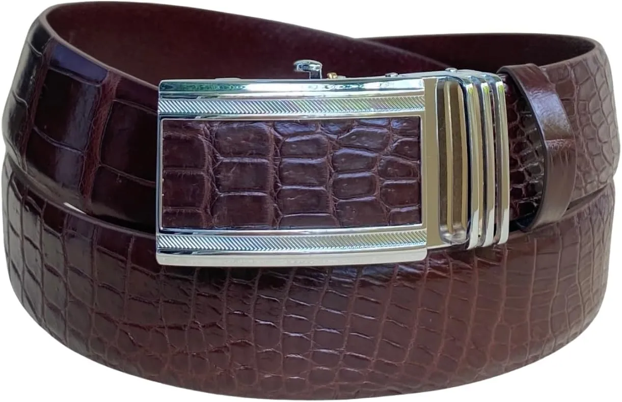 AIIigator Belt Men Leather Straight Belts Handmade Buckle Durable Dress Belt Classic Fashion Gift For Dad Boss Teacher