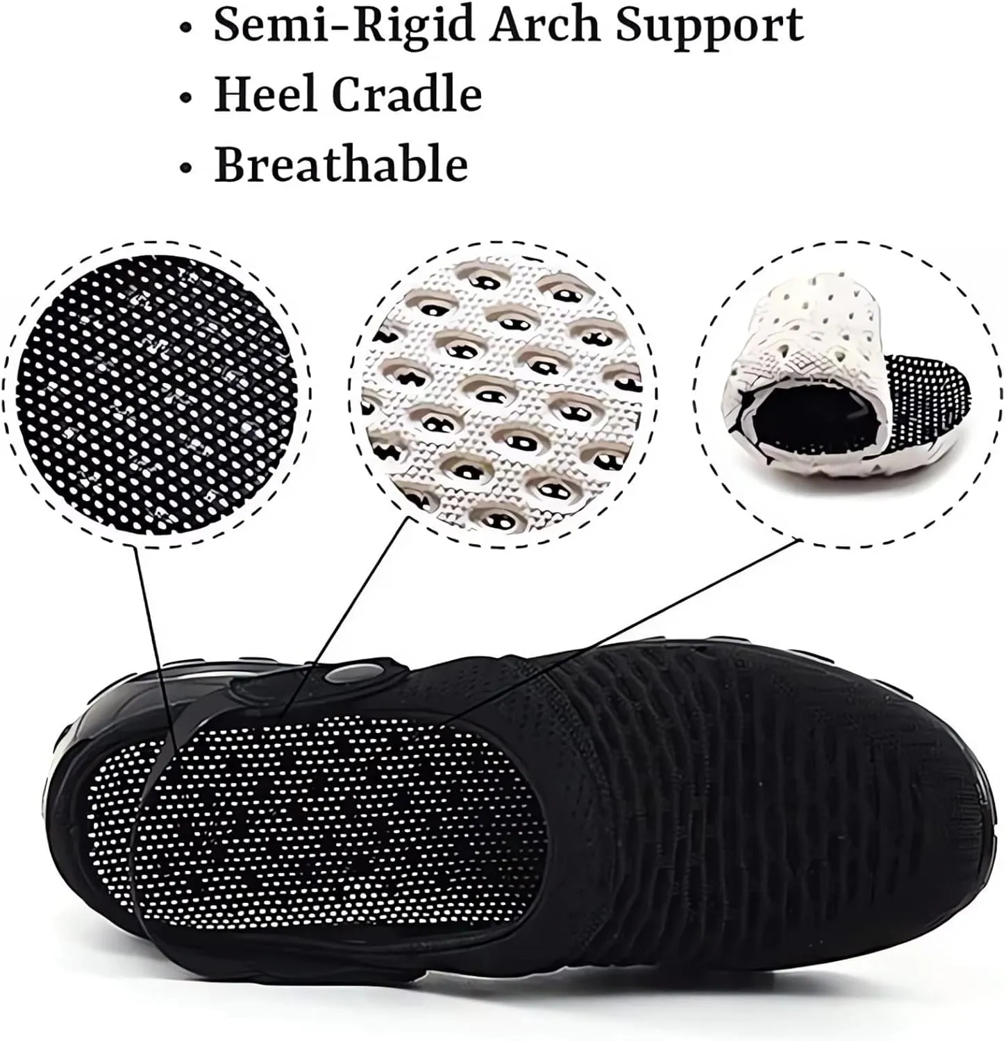 Air Cushion Orthopedic Slip-On Walking Shoes, 2023 New Diabetic Sandals With Arch Support, Stretch Slippers for Women (8.5, Purple)