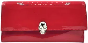 Alexander McQueen Women's Hot Pink Patent Leather Continental Wallet