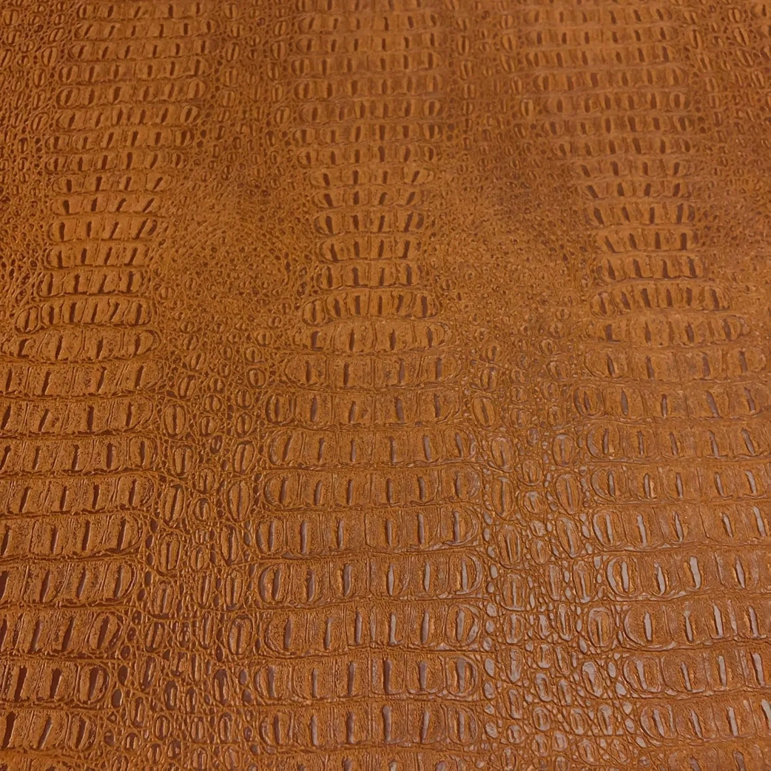 Alligator Fabric, Soft Textured Crocodile Vinyl Faux Leather, Gator Skin Embossed Upholstery DIY Craft and Clips Pleather Sheets – Individual 1 Yard Cut Cut 36”x54” (Rawhide)