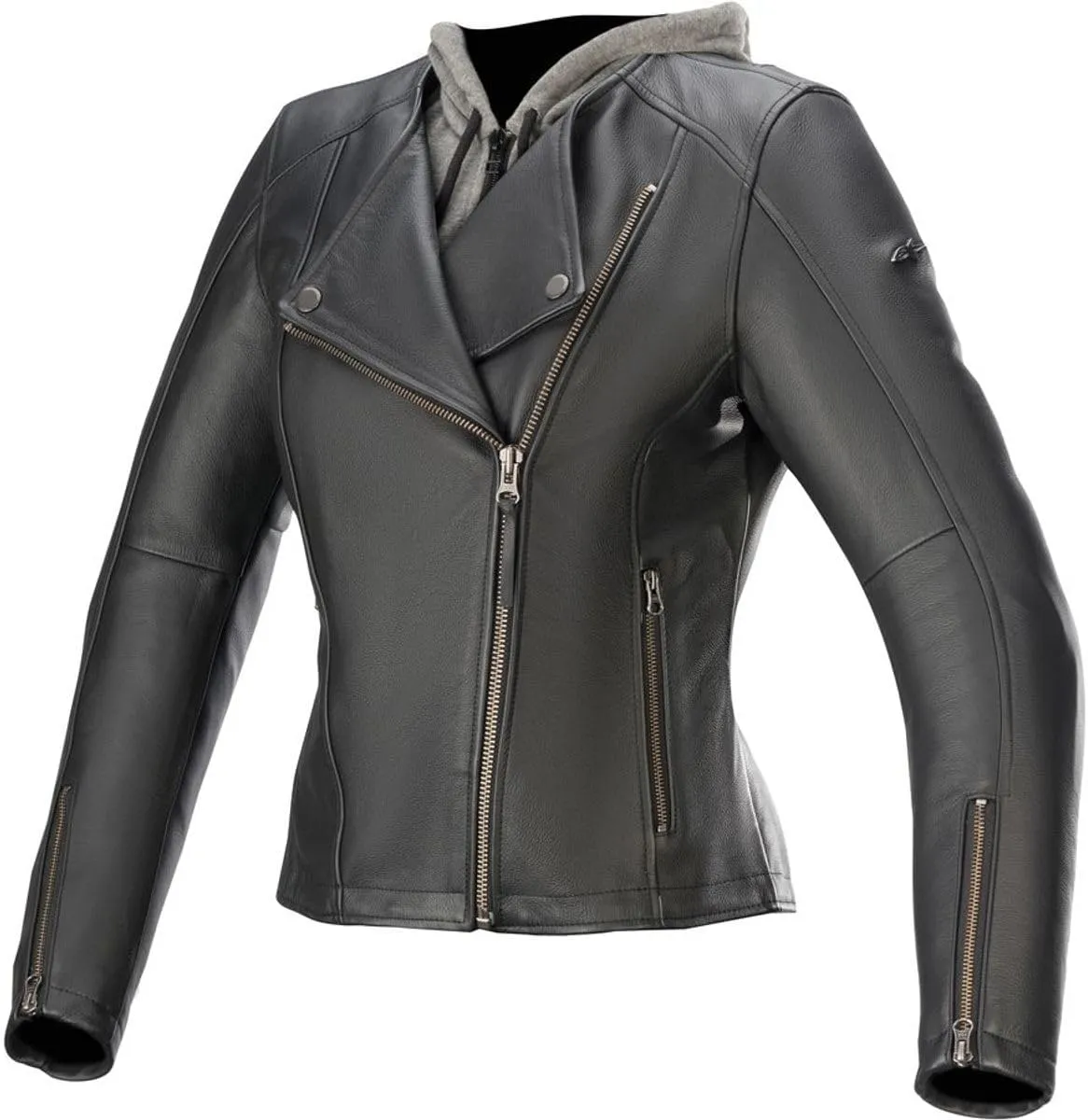 Alpinestars Women's Alice Leather Jacket (46) (Black)