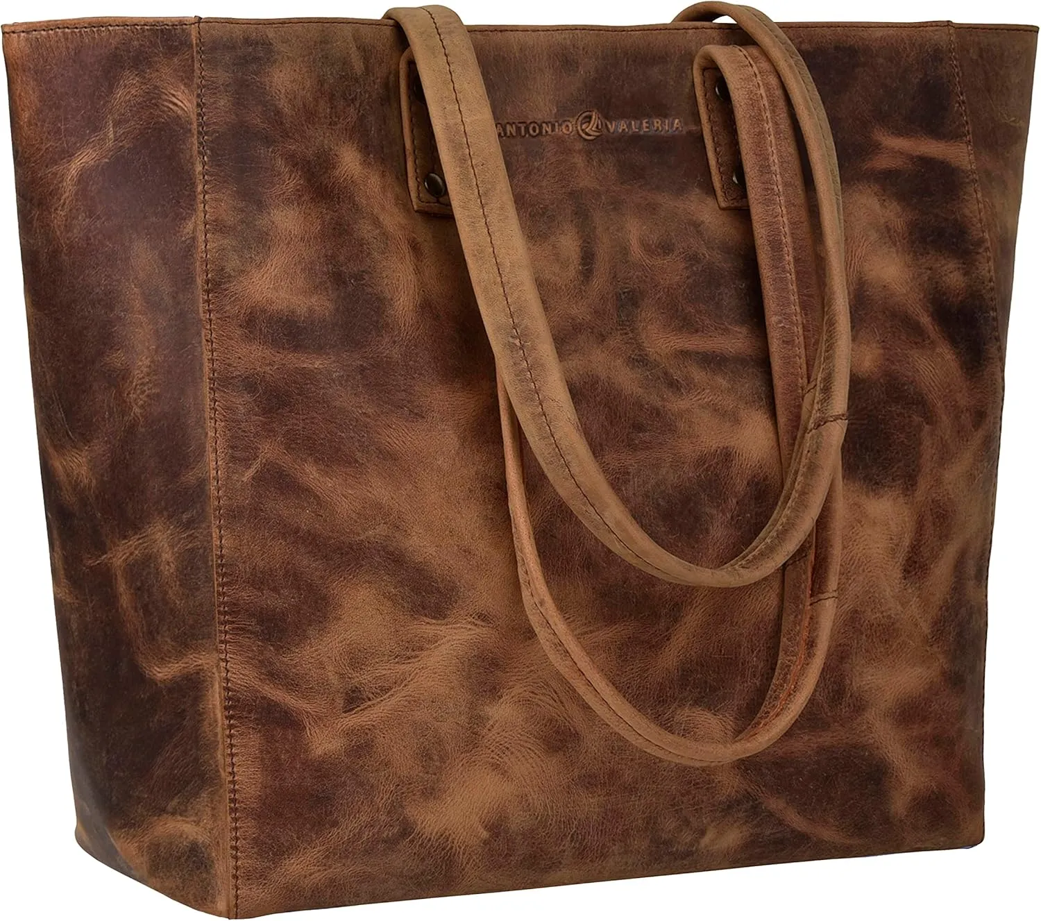 ANTONIO VALERIA Alexis Leather Tote/Top Handle Shoulder Bag for Women