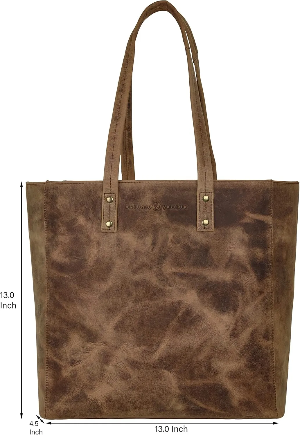 ANTONIO VALERIA Alexis Leather Tote/Top Handle Shoulder Bag for Women
