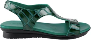 Arche Women's Aurian Croc Green Leather