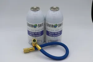 Arctic Air for R12 w/Charging Hose (2 Can Kit), ES12AH2, Green