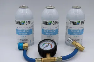 Arctic Air for R1234YF systems, Refrigerant support R-1234yf 3 cans & Hose