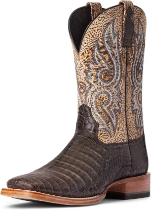 ARIAT Women's Western Mens Rls Denton NTRL Caiman Belly/Cml Tan