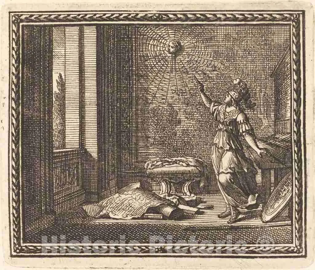 Art Print : Jean Lepautre, Minerva Changing Arachne into a Spider, 1676, Historic Wall Décor : 30in x 24in