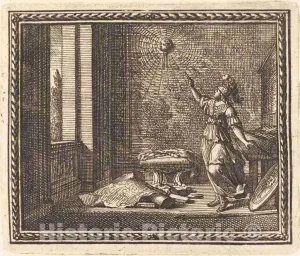 Art Print : Jean Lepautre, Minerva Changing Arachne into a Spider, 1676, Historic Wall Décor : 30in x 24in