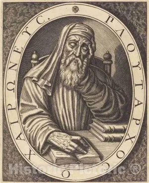 Art Print : Léonard Gaultier, Plutarch, Historic Wall Décor : 24in x 30in