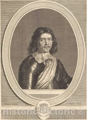 Art Print : Robert Nanteuil, Frederic-Maurice, Duc de Bouillon, Historic Wall Décor : 08in x 10in