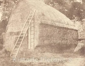 Art Print : William Henry Fox Talbot, Haystack, 1844, Historic Wall Décor : 10in x 08in