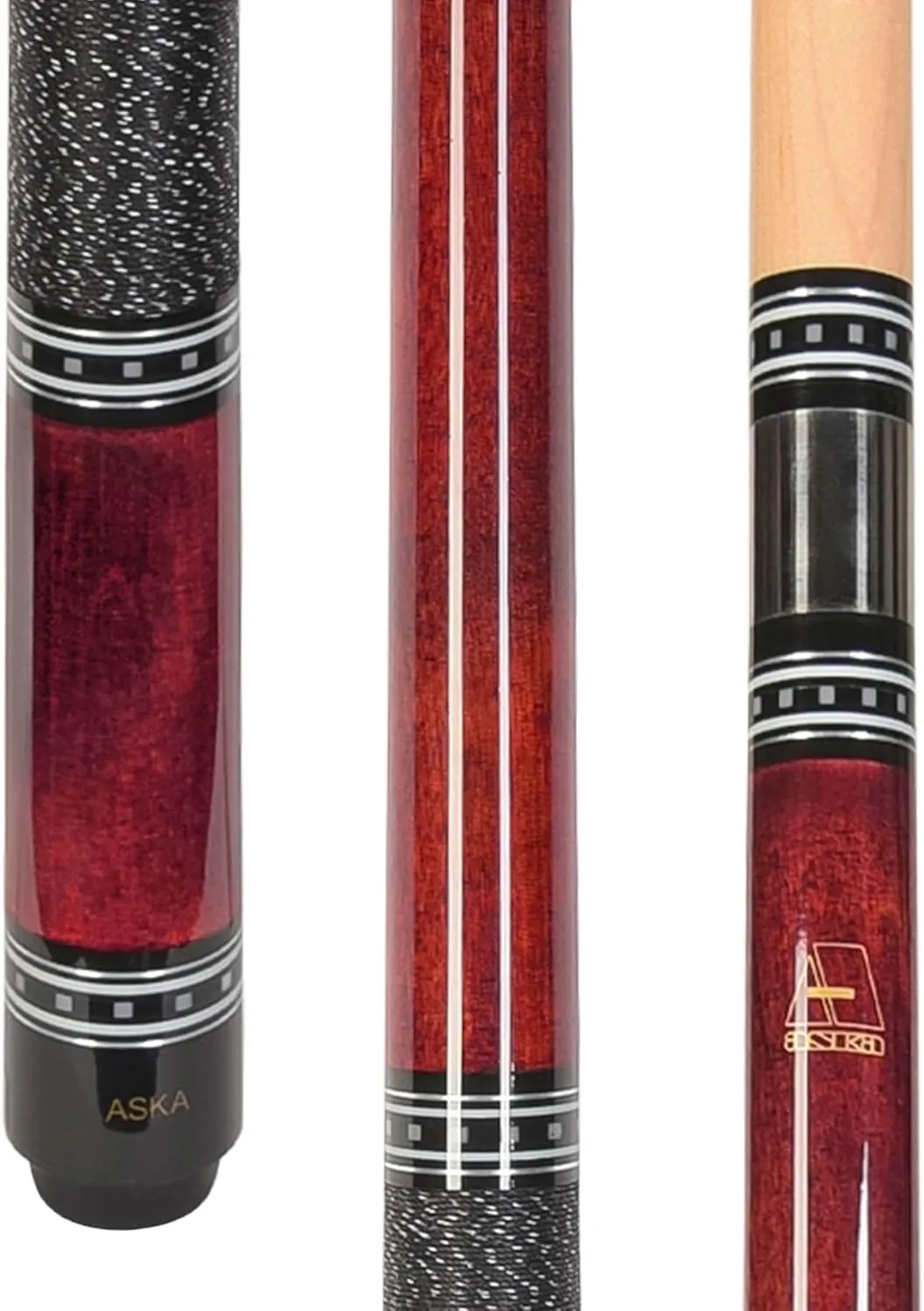 ASKA L9 Billiard Pool Cue, 58" Hard Rock Canadian Maple, Irish Linen Wrap, 13mm Hard Leather Tip