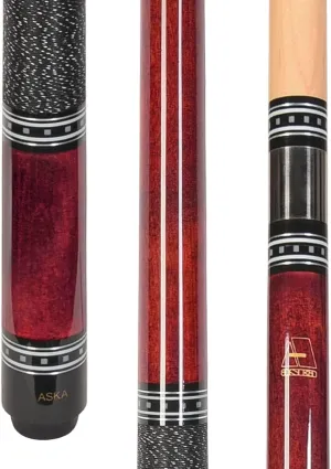 ASKA L9 Billiard Pool Cue, 58" Hard Rock Canadian Maple, Irish Linen Wrap, 13mm Hard Leather Tip