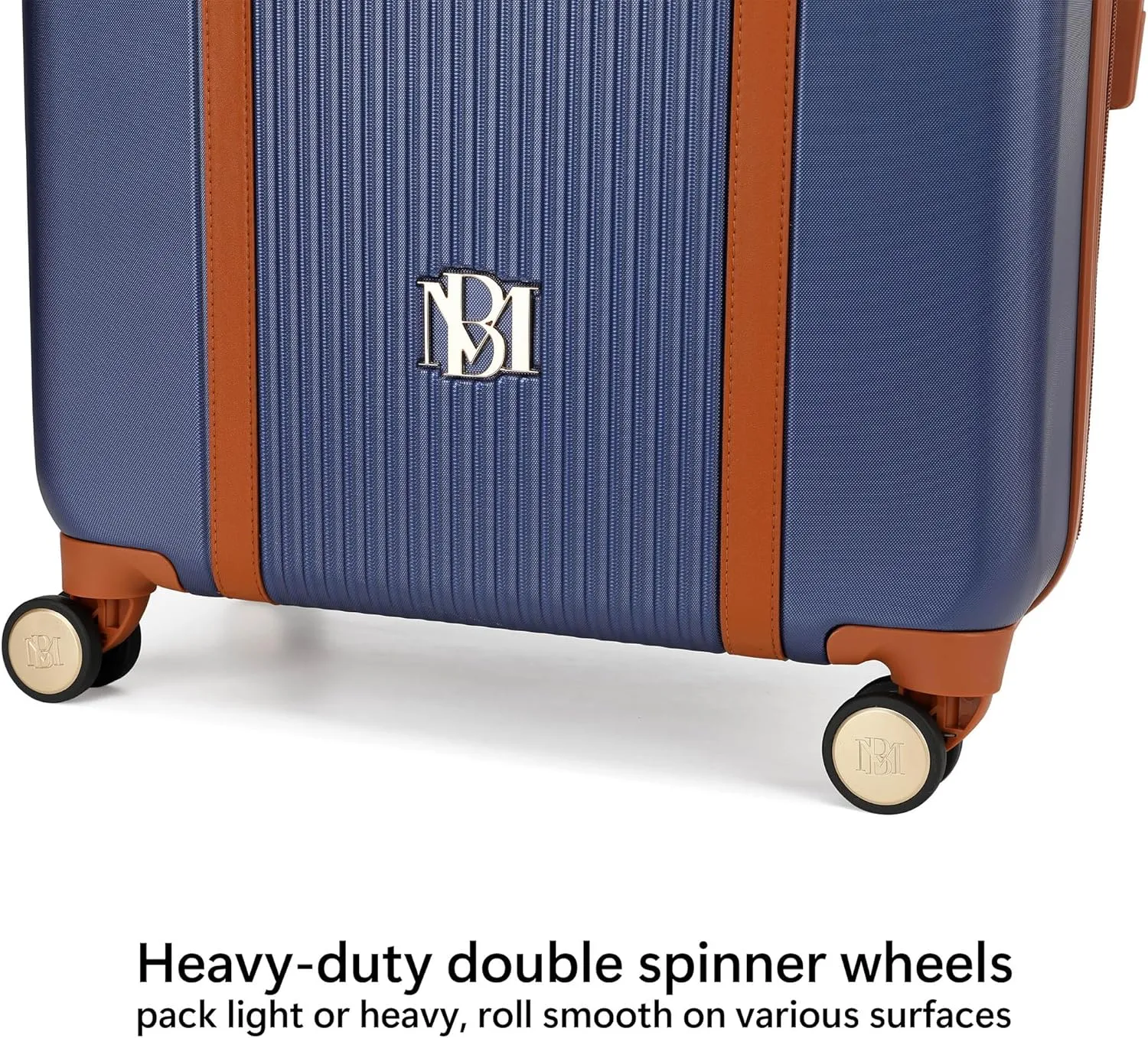 Badgley Mischka Mia Luggage Set   Madalyn Weekender   Belt Bag Bundle (Navy)