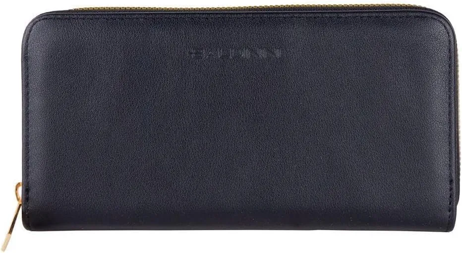 Baldinini Trend Chic Black Leather Zip Women's Wallet