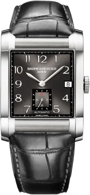 Baume Mercier Men's 10027 Hampton Mens Black Leather Strap Automatic Watch