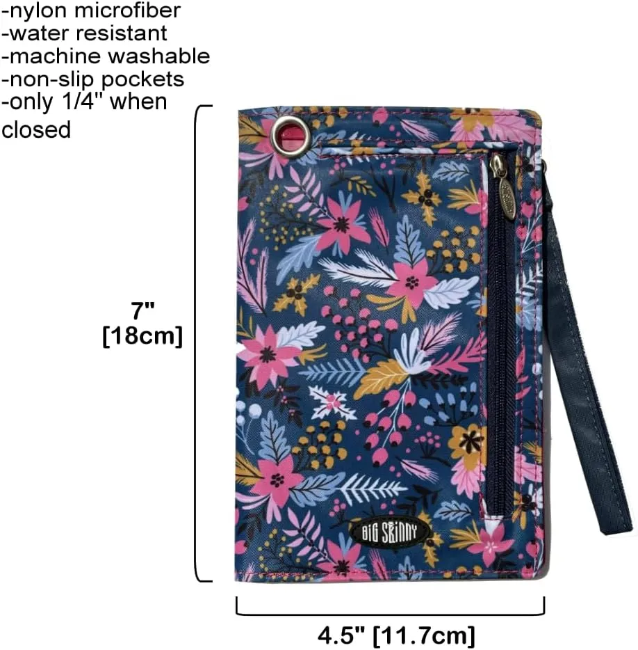 Big Skinny Women's Plus Size myPhone Bi-Fold Slim Wallet, Holds Up to 20 Cards