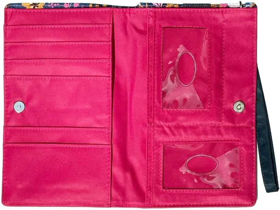 Big Skinny Women's Plus Size myPhone Bi-Fold Slim Wallet, Holds Up to 20 Cards