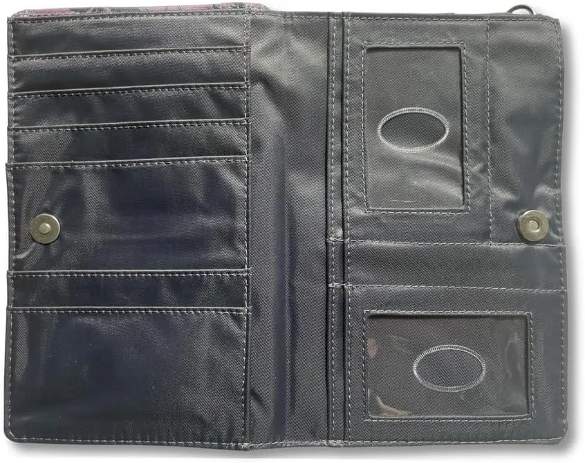Big Skinny Women's Plus Size myPhone Bi-Fold Slim Wallet, Holds Up to 20 Cards