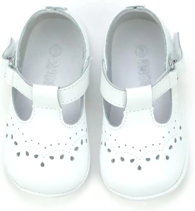 Birdie Leather T-Strap Stitched Mary Jane | Baby Shoes