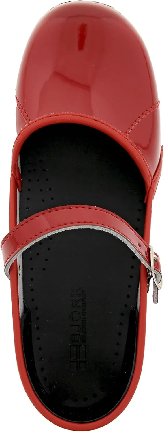 BJORK Swedish Comfort Women's Marcella Mary Jane Leather Clogs