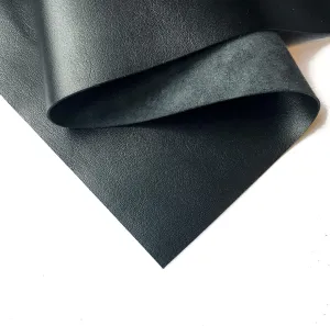 Black Genuine Leather for Crafts: Real Black Lambskin Leather Sheet for Crafting, Sewing and Personalized Leather Projects (Black, 12x24In/~2oz)