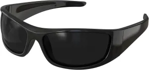 Bloomoak Super Dark Lens Black Polarized Sunglasses | Wrap Around Sport Sunglasses Unisex | UV400 | CAT 4 | For Photophobia