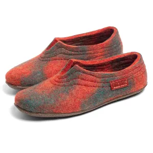 Boiled Wool Slippers for Women for a high instep - Women's Wool house shoes