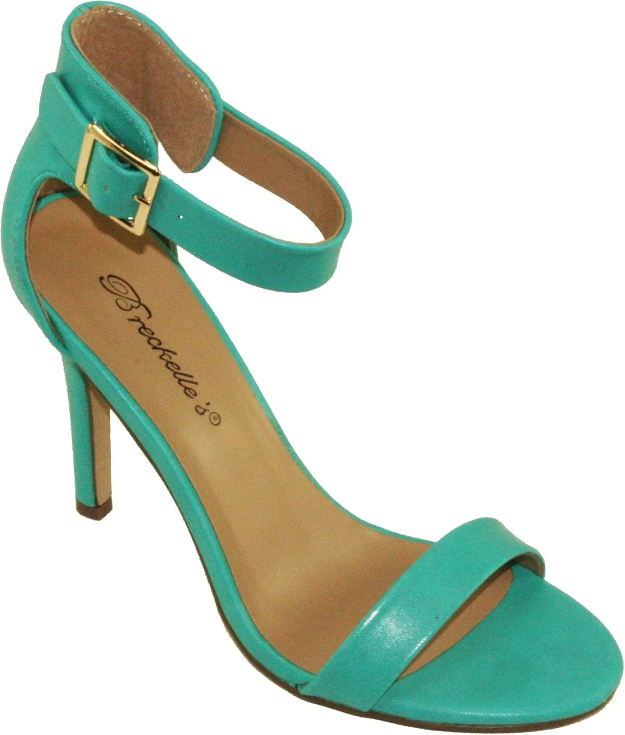 Breckelle's Women's Sydney-41 Adjustable Ankle Cuff High Heel Dress Sandals