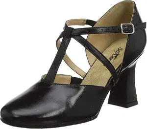Broadway Cabaret T-Strap with 2.5" Heel Black