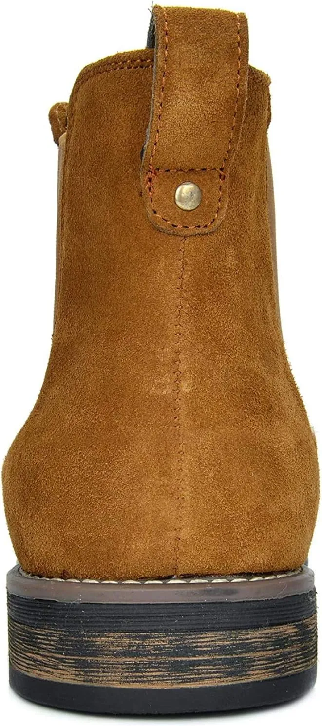 Bruno Marc Men's Suede Leather Chelsea Ankle Boots