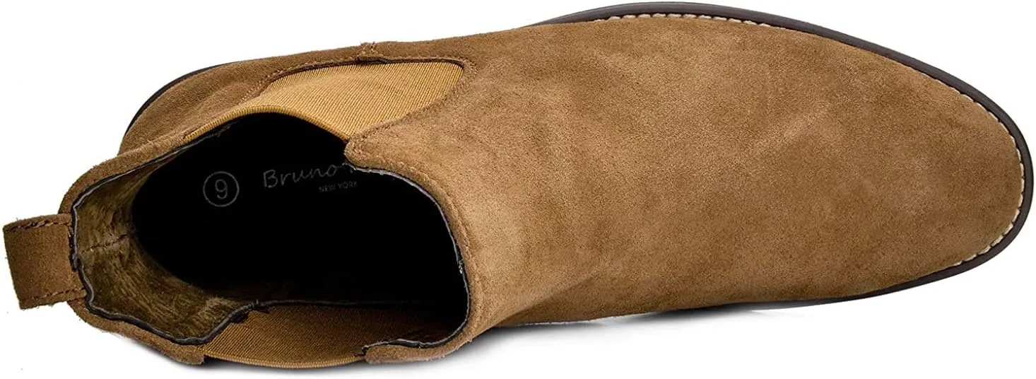 Bruno Marc Men's Suede Leather Chelsea Ankle Boots