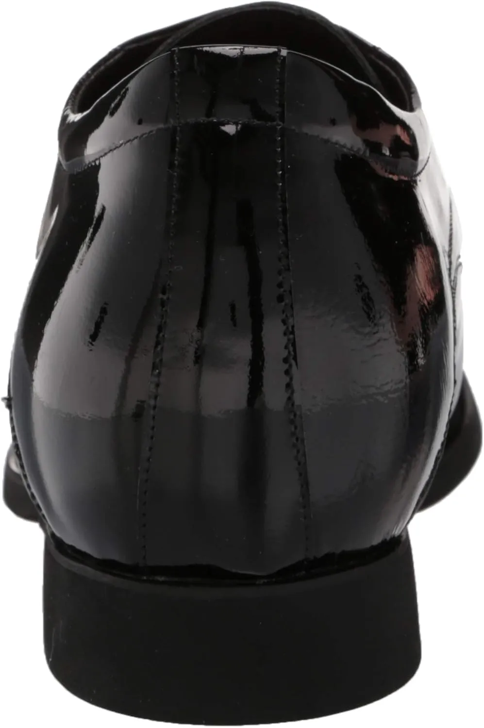 Calden Men's Invisible Height Increasing Elevator Shoes - Black Patent Leather Lace-up Formal Tuxedo Oxfords - 3 Inches Taller - K911929 - Size 10 D(M) US