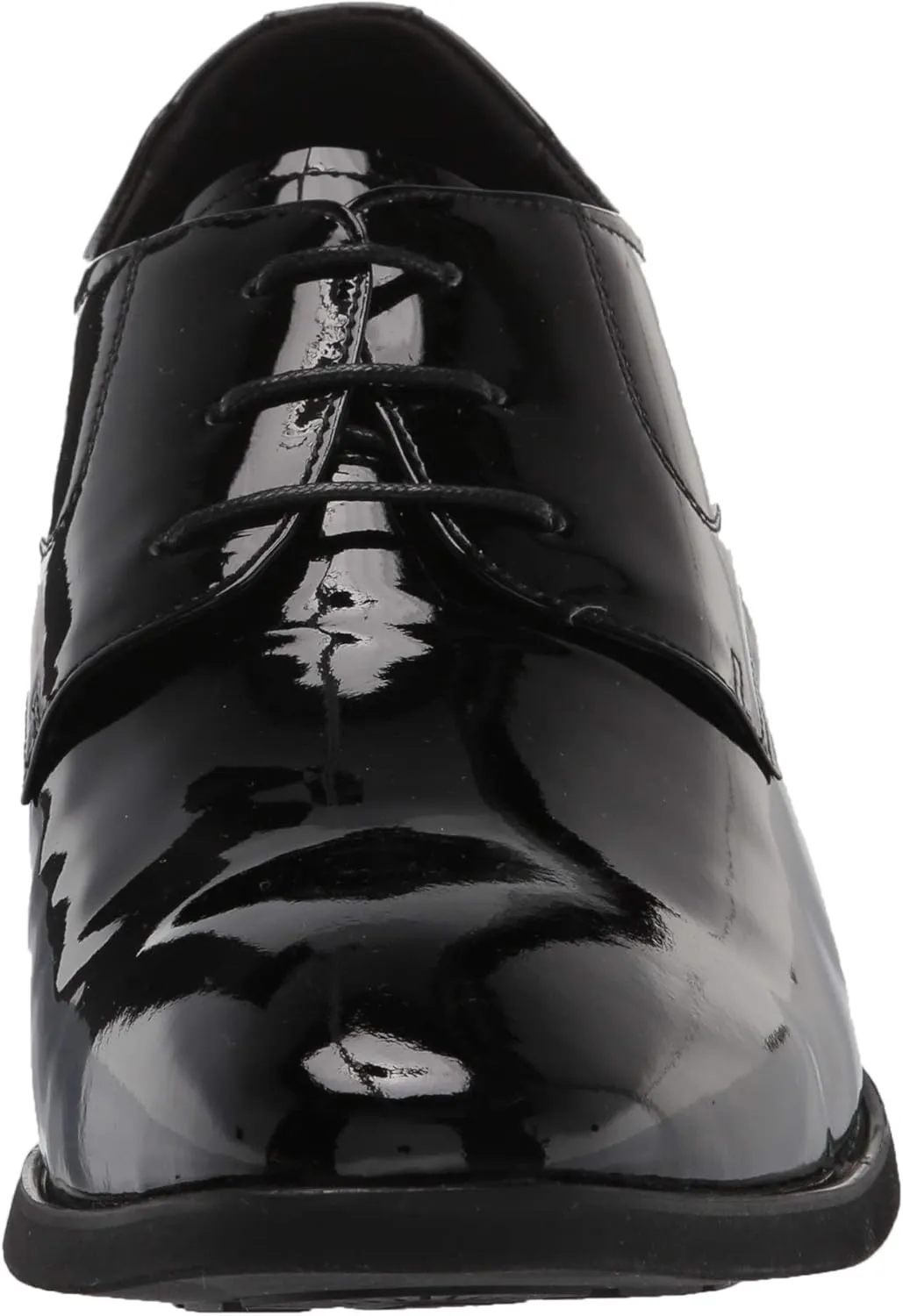 Calden Men's Invisible Height Increasing Elevator Shoes - Black Patent Leather Lace-up Formal Tuxedo Oxfords - 3 Inches Taller - K911929 - Size 10 D(M) US
