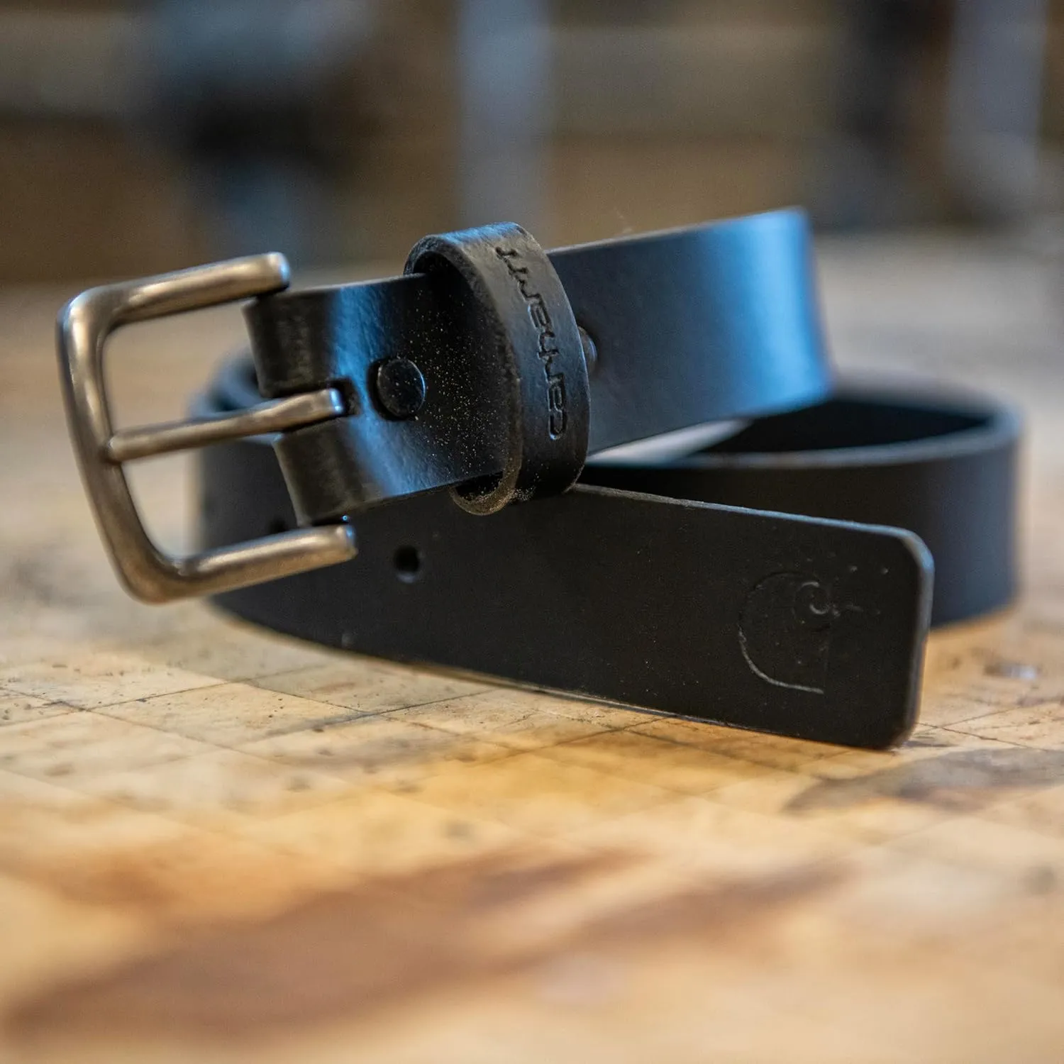 Carhartt Men's Casual Bridle Leather Belts, Available in Multiple Styles, Colors & Sizes