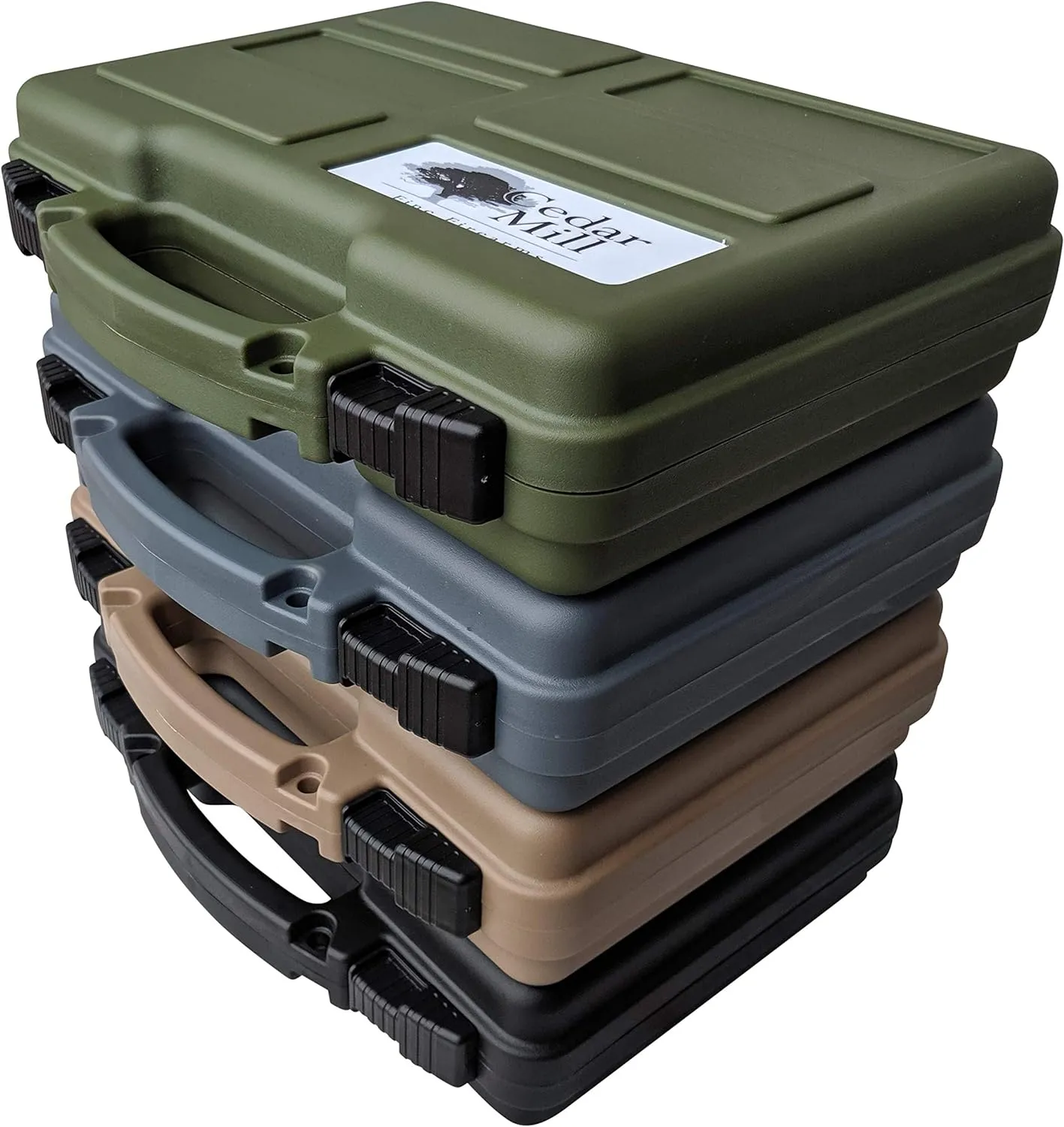 Cedar Mill Fine Firearms TSA Approved Gun Case - Gun Carry-on Bag for Handgun & 9mm Pistol, Revolver - Airline Approved Hard Case - Travel Pistol Carrying Bag (12.3” x 10.5”)