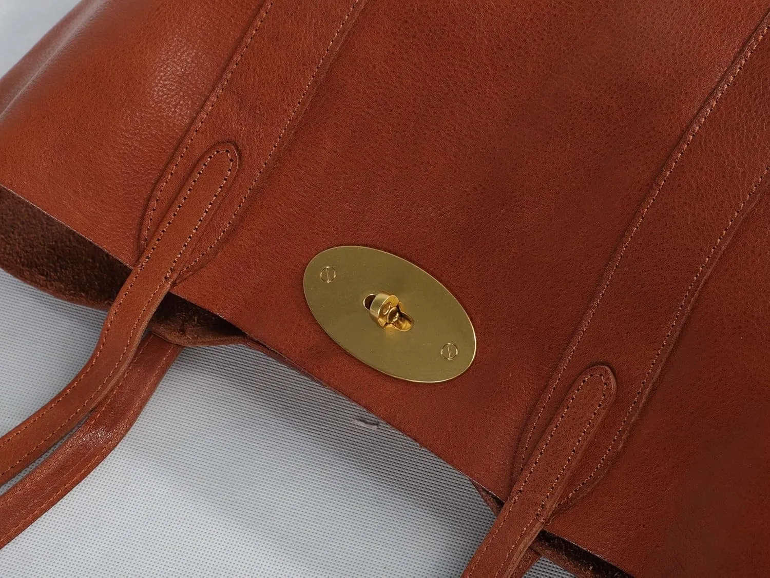 Classic Leather Tote Bag with Gold-Tone Hardware, Large Capacity Shopping Handbag, Black and Brown (Black)
