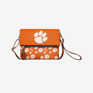Clemson Tigers Printed Collection Foldover Tote Bag