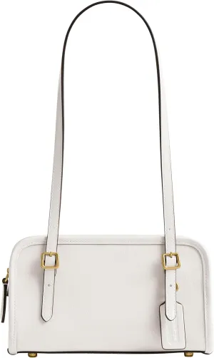 Coach Crinkle Patent Swing Zip Bag 20, B4/Chalk