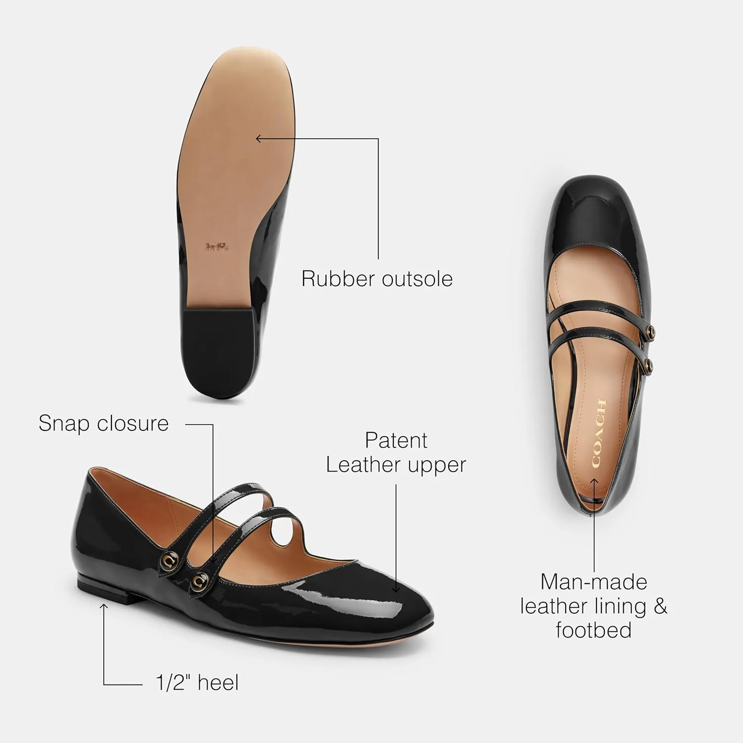 Coach Women's Winley Mary Jane Flat