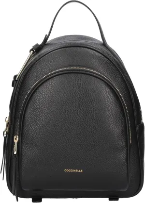 Coccinelle Black Leather Women's Backpack